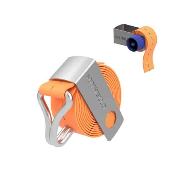 Dynello Surringsbånd Clip 25mm Metal+Opruller